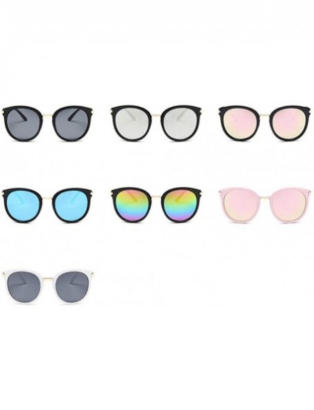 Aviator Sunglasses 2019 New Fashion Color Coating Mirror UV400 Travel Outdoor Summer 3 - 2 - C818YZU05IM $12.16