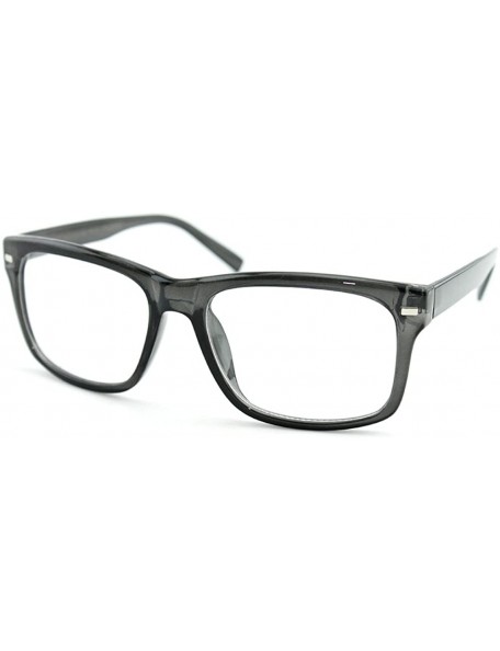 Oversized "The Tom" Thick Frame Clear Lens Fashion Glasses - Grey - C411Z2T38BJ $11.23