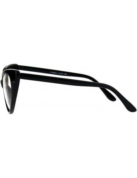 Cat Eye Classic Womens Gothic Clear Lens Cat Eye Glasses - Black - CS1862Y7GA5 $8.13