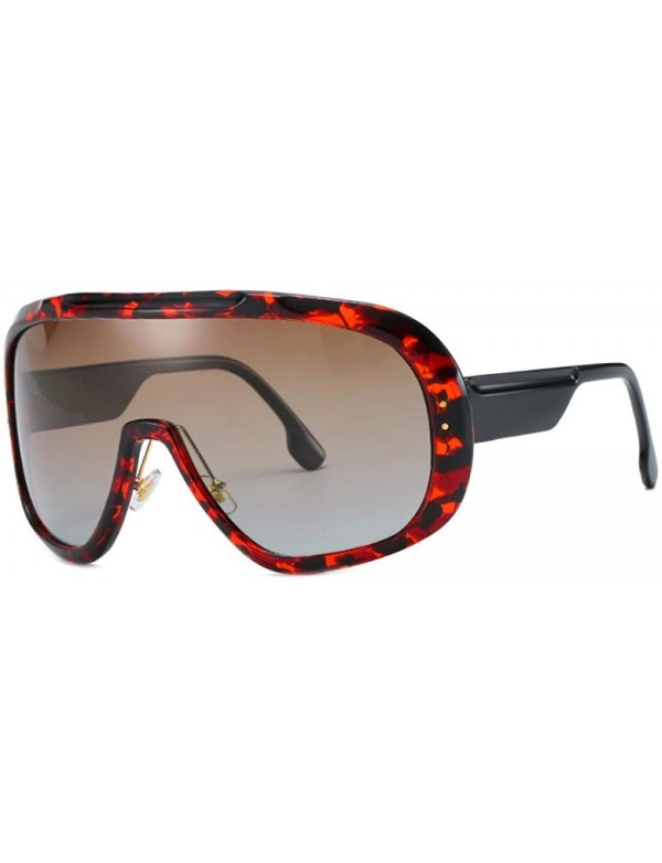 Aviator Personality Big Box Polarized Sunglasses Sports Retro Sunglasses Female Wild Men'S Glasses - CF18X98IYSO $49.83