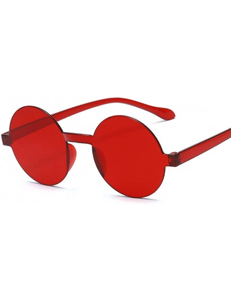 Goggle Round Sunglasses Women Vintage Classic Hip Hop Style Sun Glasses Female Brand Designer Frame Feminino - Yellow - CP198...