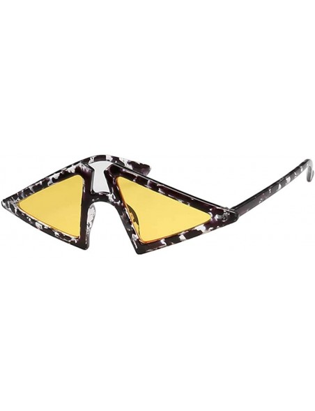 Sport Fashion Accessories for Fashion Chic Retro Triangle Outdoor Sports UV400 Sunglasses - Yellow Purple Lens - CG194TEQE5G ...