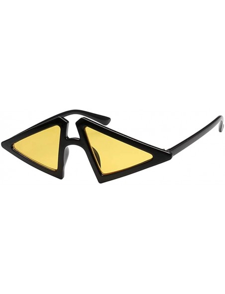 Sport Fashion Accessories for Fashion Chic Retro Triangle Outdoor Sports UV400 Sunglasses - Yellow Purple Lens - CG194TEQE5G ...