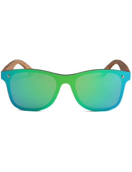 Cat Eye Personality One Piece Sunglasses Protection - Green - C518USNDIQW $13.25