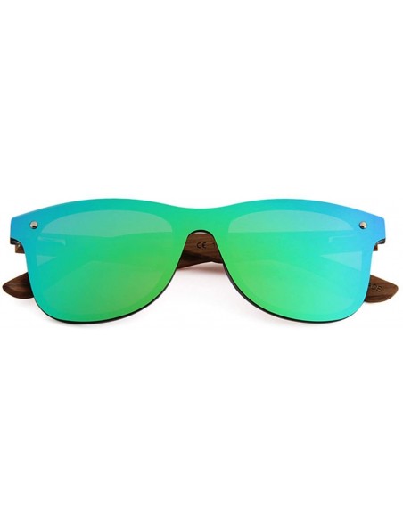 Cat Eye Personality One Piece Sunglasses Protection - Green - C518USNDIQW $13.25