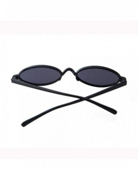 Wrap Women Fashion Unisex Oval Shades Sunglasses Integrated UV Glasses - G - C818TOWMKDY $7.46