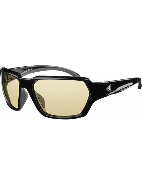 Wrap Eyewear Face Photochromic Sunglasses - Gloss Black - CX11CVKKVKX $36.84