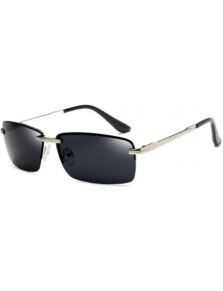 Rectangular Men's Rectangular Frameless Polarized Sunglasses UV400 Y8905 C1BOX - Y8905 C3box - C918XE0TLDK $14.41