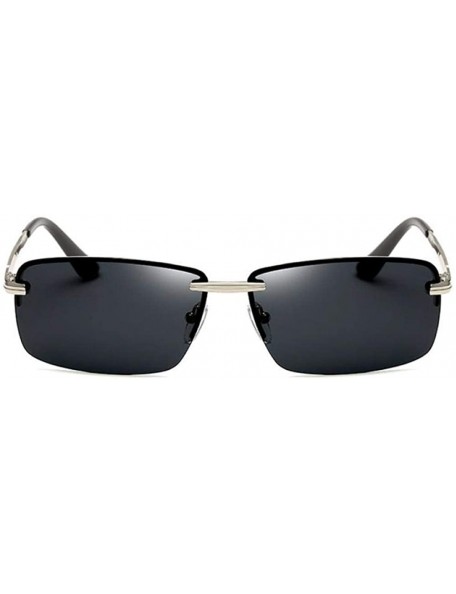 Rectangular Men's Rectangular Frameless Polarized Sunglasses UV400 Y8905 C1BOX - Y8905 C3box - C918XE0TLDK $14.41