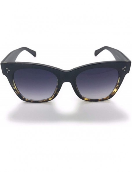 Square Womens Oversized Fashion Sunglasses Big Flat Square Frame0 UV Production Eye Glass - Black Leopard - CB18I2O4AG7 $12.18