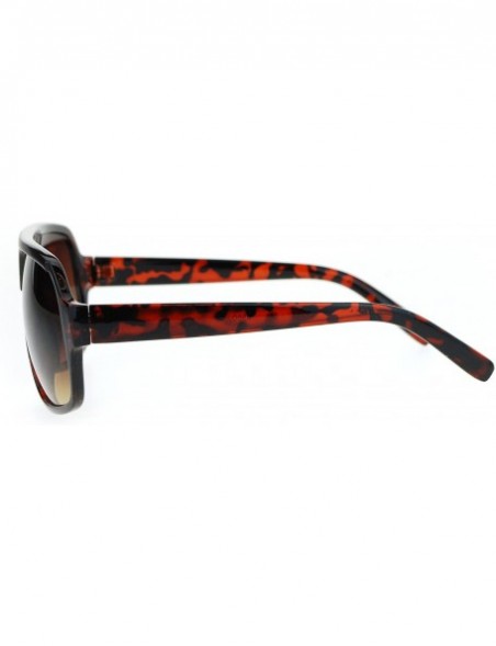 Sport Mens Sport Plastic Racer Pilot Plastic Sunglasses - Tortoise Brown Smoke - C912O535809 $10.44