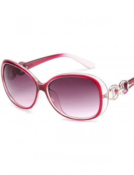 Sport Classic Retro Designer Style Curved Frame Sunglasses for Women PC AC UV400 Sunglasses - Style 6 - CU18SARH58T $29.05