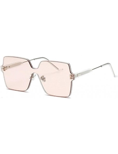 Rimless Rimless Sunglasses Women Crystal Square Frame Eyeglasses Men Brand Designer Ocean Lens Sun Glasses UV400 - CS198OISDT...