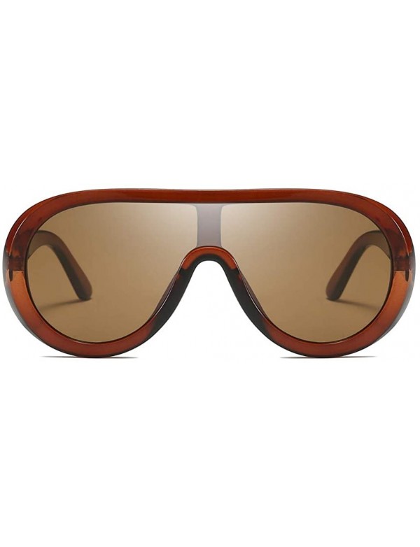 Square Sunglasses Polarized Oversized Personality - E - CW18TZ8URD4 $12.73