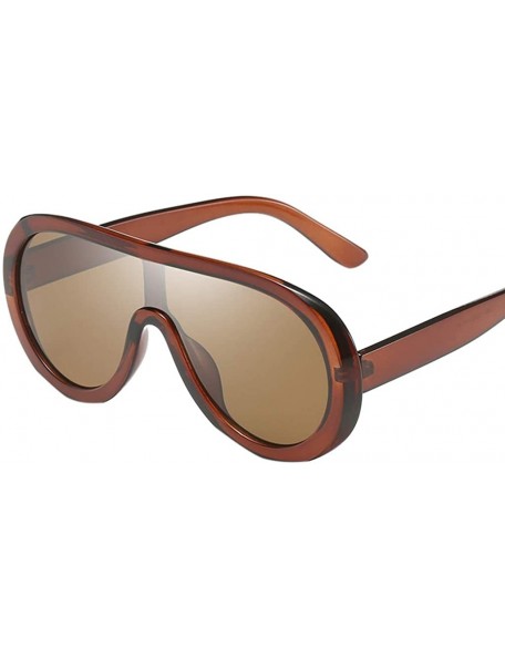 Square Sunglasses Polarized Oversized Personality - E - CW18TZ8URD4 $12.73