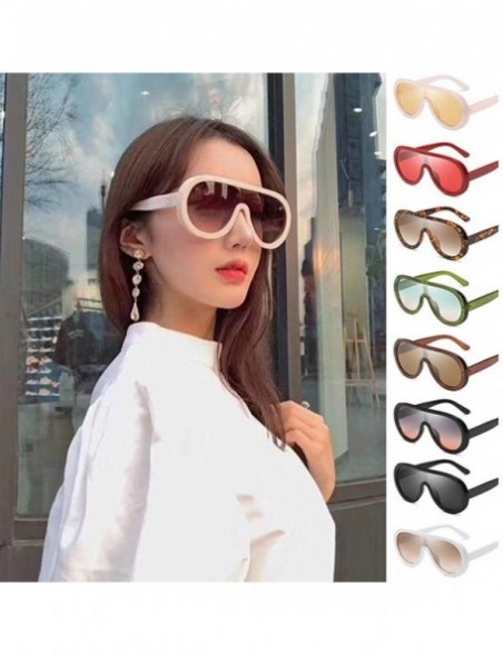 Square Sunglasses Polarized Oversized Personality - E - CW18TZ8URD4 $12.73