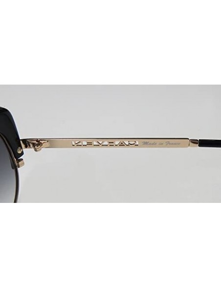 Cat Eye Maryline Womens/Ladies Cat Eye Full-rim Gradient Lenses Sunglasses/Shades - Black / Gold - CG121FZ7QA1 $57.32