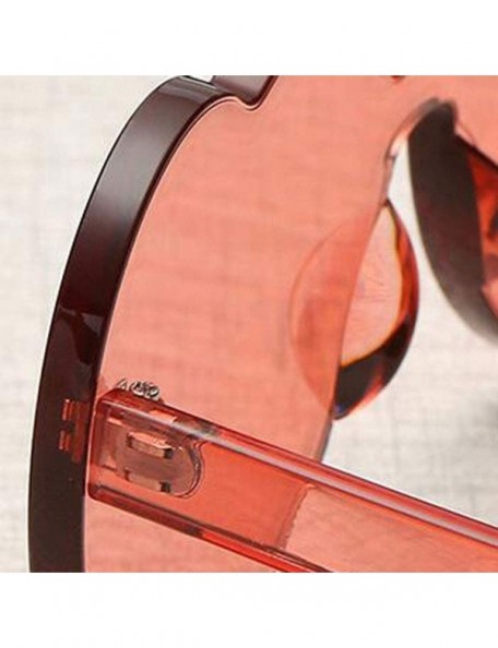 Rectangular Love Heart Shaped Sunglasses Women PC Frame Resin Lens Sunglasses UV400 Sunglass - Purple - C9190G884SQ $8.92