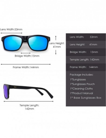 Wayfarer Classic Polarized Sunglasses for Men Women Designer Sun Glasses UV400 - CZ18TH64LUA $19.90