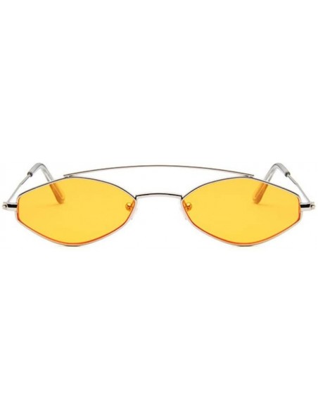 Oval 90s Sunglasses Women Retro Oval Sunglasses Lady Vintage Black Sunglasses Girls Eyeglasses UV400 - 2 - CK18R33K7LA $20.00