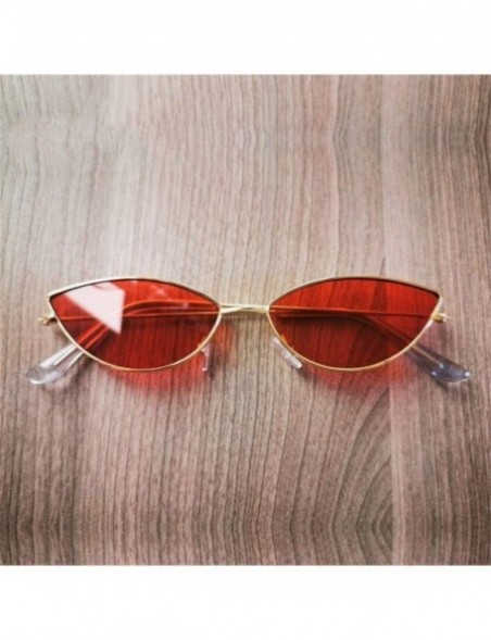 Cat Eye Women Cat Eye Sunglasses Cute Sexy Brand Designer Glasses Summer Retro Small Frame Black Red Cateye Sun Glasses - CH1...