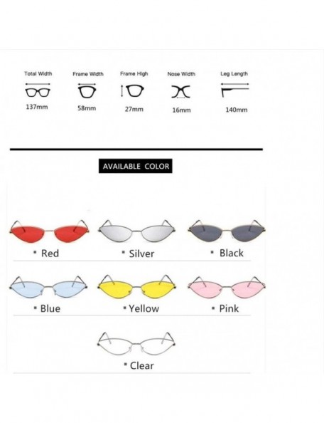 Cat Eye Women Cat Eye Sunglasses Cute Sexy Brand Designer Glasses Summer Retro Small Frame Black Red Cateye Sun Glasses - CH1...