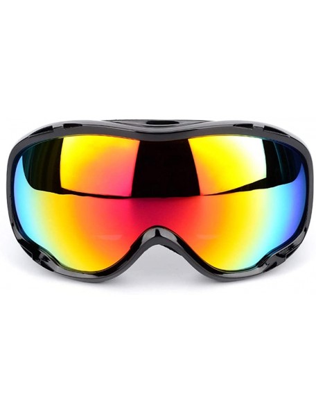 Goggle Adult double-layer large spherical ski glasses Outdoor anti-fog and wind-proof goggles - B - CE18RYH5S99 $41.81