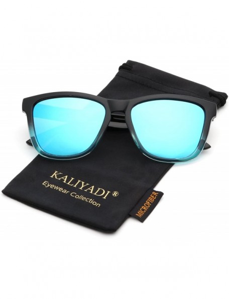 Rectangular Unisex Polarized Retro Classic Trendy Stylish Sunglasses for Men Women Driving Sun glasses 100% UV Blocking - CU1...