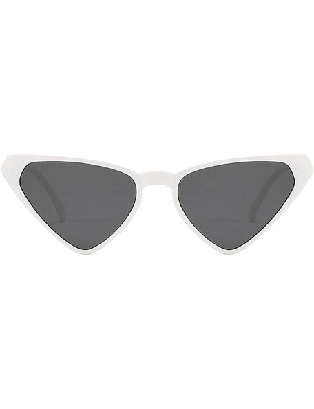 Oversized Retro Triangle Sunglasses for Men or Women plastic PC UV 400 Protection Sunglasses - Gray - C718SARTHYQ $19.21
