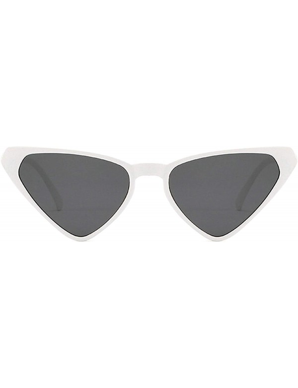 Oversized Retro Triangle Sunglasses for Men or Women plastic PC UV 400 Protection Sunglasses - Gray - C718SARTHYQ $19.21