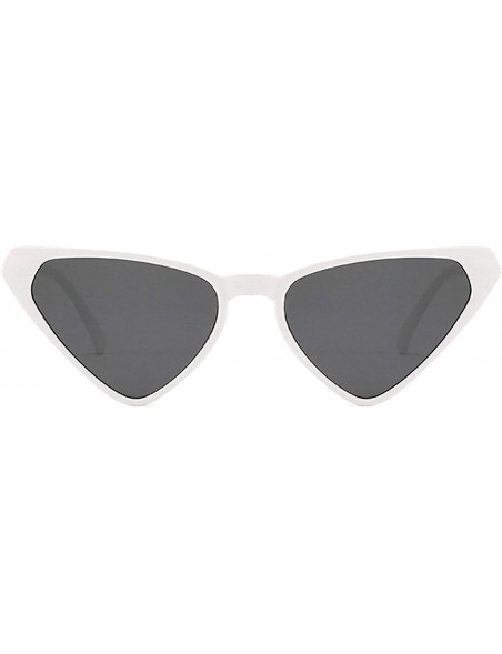 Oversized Retro Triangle Sunglasses for Men or Women plastic PC UV 400 Protection Sunglasses - Gray - C718SARTHYQ $19.21