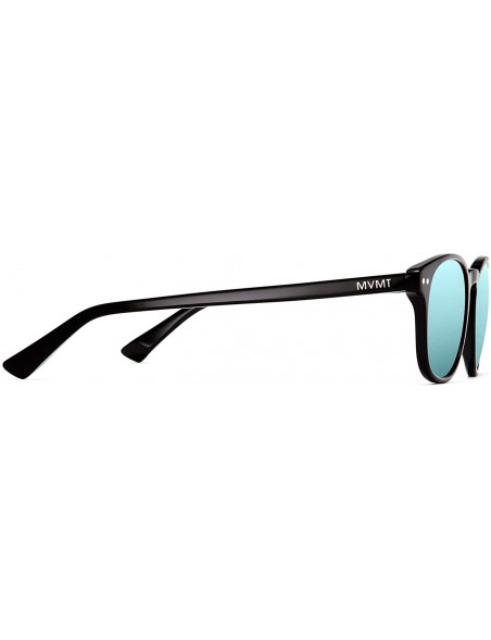 Round Hyde - Polarized Rectangular Women's & Men's Sunglasses - Pure Black - 50 mm - C218DK3QMDT $50.77