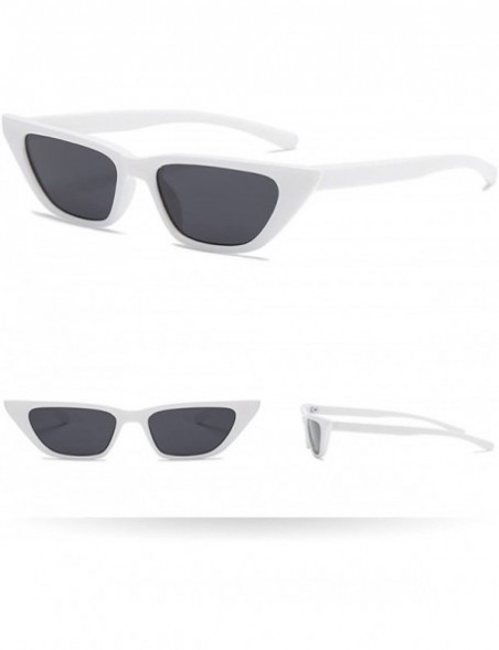 Sport Women Man Fashion Vintage Sunglasses-Cat Eye Eyewear Retro Unisex - E - C218Q4UTIKT $8.73