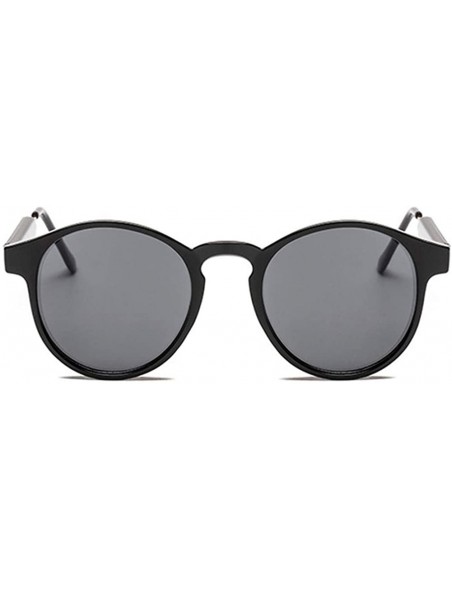 Round Round Frame with Metal Legs Sunglasses for Mens and Women - C6 Orange Gray - CY1989TG28Q $12.37