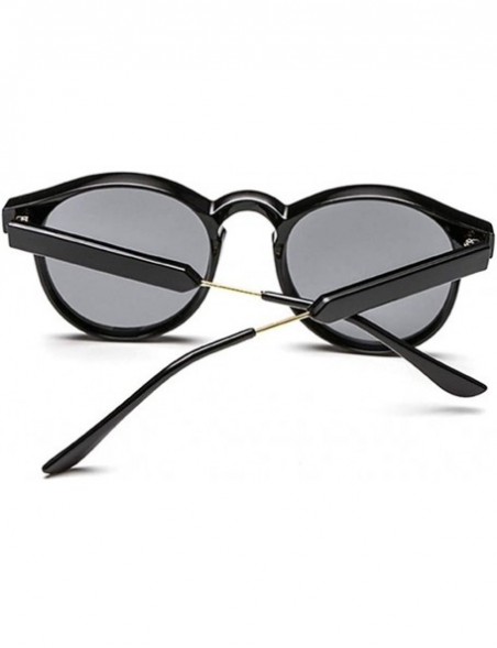 Round Round Frame with Metal Legs Sunglasses for Mens and Women - C6 Orange Gray - CY1989TG28Q $12.37