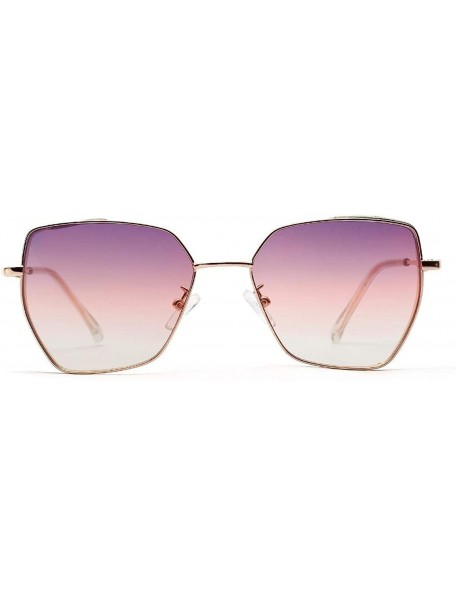 Rimless Retro Classic Polygon Oversized Sunglasses Men Women Luxury Vintage Metal Frame Mirrors Square Sun Glasses - 3 - CZ19...