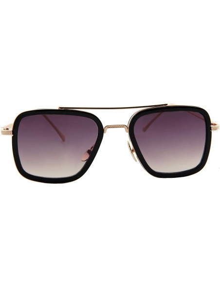 Oversized Retro Aviator Sunglasses Men Women Classic Gradient Lens Classic Vintage - CY192AHRL4N $9.35
