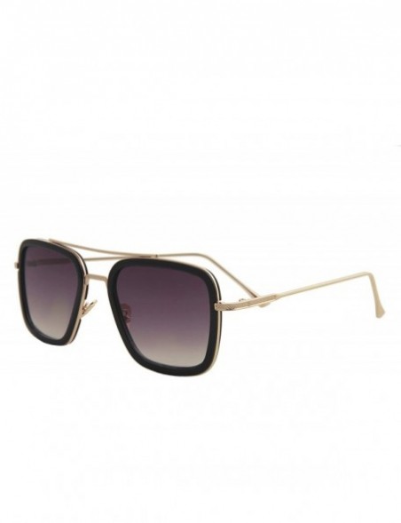 Oversized Retro Aviator Sunglasses Men Women Classic Gradient Lens Classic Vintage - CY192AHRL4N $9.35