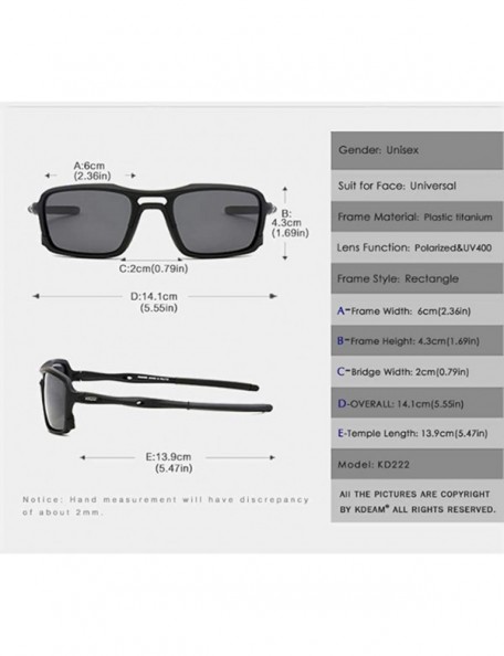 Sport Sports Sunglasses High-end Ultra-Light TR90 Frame True Membrane Polarization Outdoor - Black Gray - C418YZZCM59 $30.08