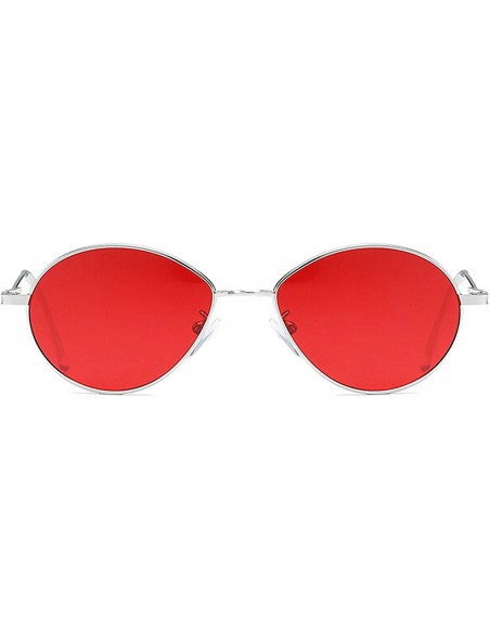Sport Vintage Sunglasses for Men or Women metal AC UV400 Sunglasses - Red - C718SZU9C22 $16.45