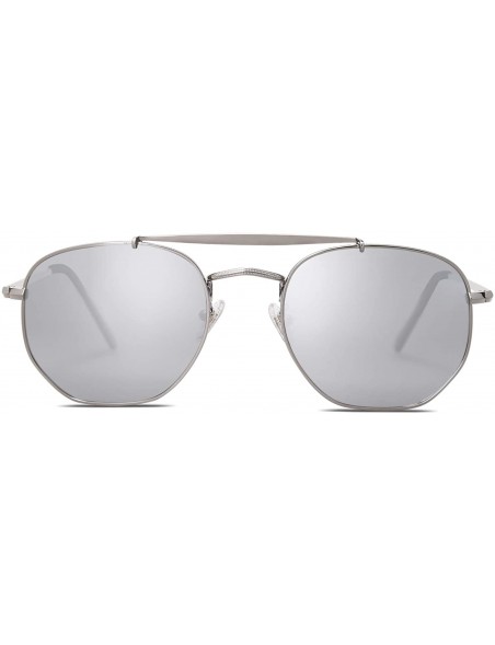 Aviator Classic Polarized Square Sunglasses for Men and Women Mirrored Lens COLONEL - CZ18U2CG4ID $15.89