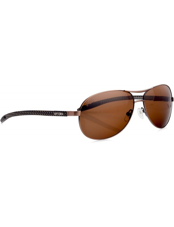 Aviator Men's Aviator TAC Polarized Designer Sunglasses with Carbon Fiber Template- 100% UV BLOCK- 14101 - CB12KZZ8WW9 $36.48