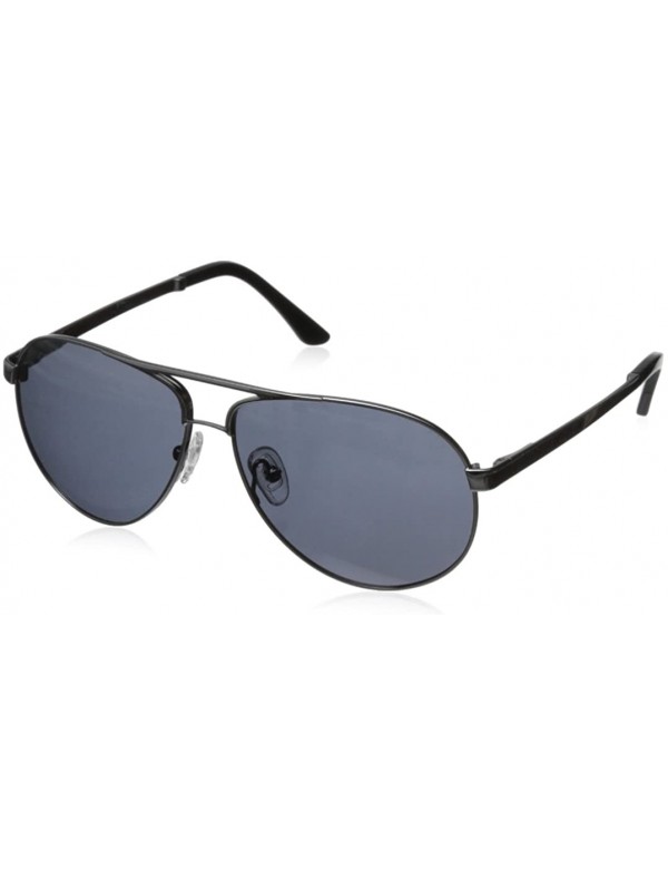 Sport Classic Aviator HTG1012 C3 Polarized Round Sunglasses - Shiny Gun - CH11OCMWEIZ $26.18