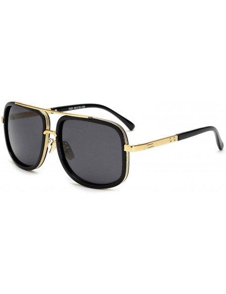 Oversized Oversized Men mach one Sunglasses men luxury brand Women Sun Glasses Square Male - Jy1828 C1 - CK18W0GW9S0 $44.12
