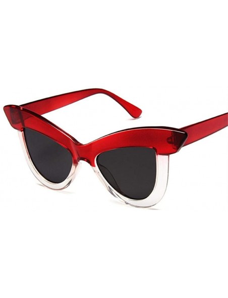 Butterfly Oversized Sunglasses Women Fashion Retro Butterfly Sunglass Brand C6Green - C4red - C818YZUD8XU $11.47