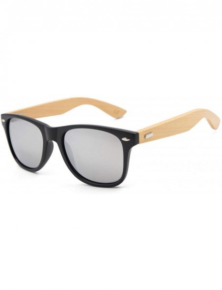 Goggle Retro Wood Sunglasses Men Bamboo Sunglass Women Sport Goggles Gold Mirror Sun Glasses Shades Lunette Oculo - C14 - CE1...