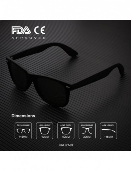 Rectangular Unisex Polarized Retro Classic Trendy Stylish Sunglasses for Men Women Driving Sun glasses 100% UV Blocking - C01...
