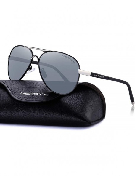 Oversized Men's Polarized Driving Sunglasses For Men Unbreakable Frame UV400 S8513 - Silver Mirror - CD18KKTHDZ0 $12.21