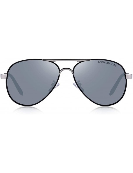 Oversized Men's Polarized Driving Sunglasses For Men Unbreakable Frame UV400 S8513 - Silver Mirror - CD18KKTHDZ0 $12.21