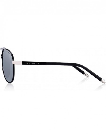 Oversized Men's Polarized Driving Sunglasses For Men Unbreakable Frame UV400 S8513 - Silver Mirror - CD18KKTHDZ0 $12.21